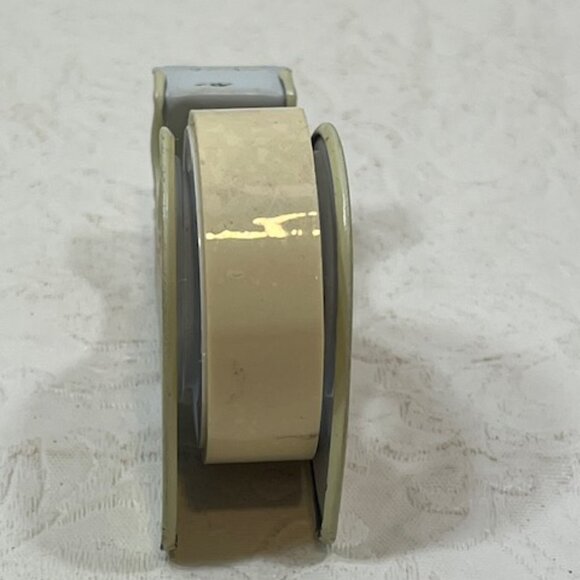 VTG 3M Scotch Splicing Tape Tin Plaid Dispenser Advertising Collectible 2.75" - Picture 2 of 10